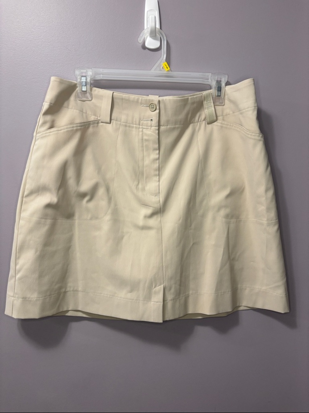 Nike Golf Dri-FIT Khaki Athletic Skort Women’s Size 12 Beige Tennis Golf Skirt